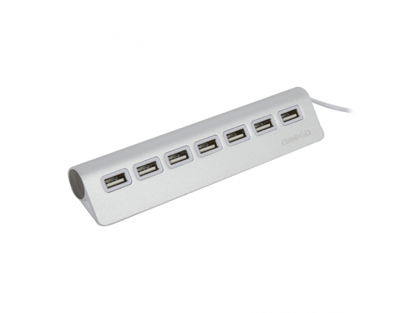 OMEGA USB 2.0 HUB 7 PORT ALUMINUM (OUH7AL)