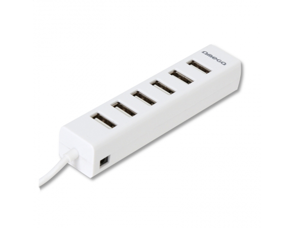 OMEGA USB 2.0 HUB 7 PORT WHITE (OUH7PW)