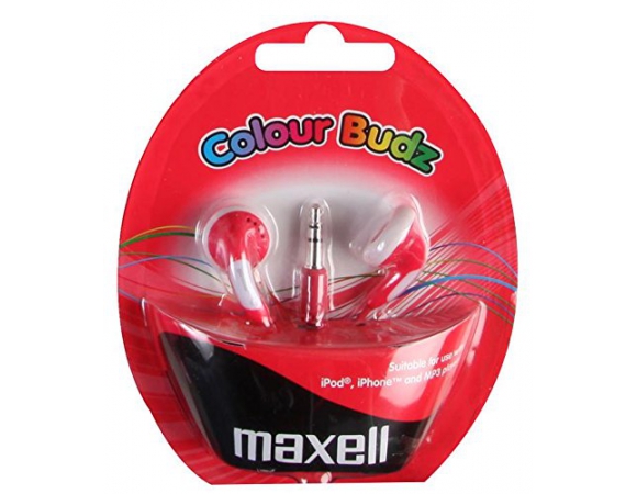 Earphones Maxell Colour Budz Red