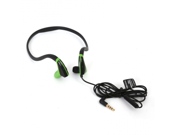 EARPHONES FREESTYLE IN-EAR + MIC SPORT FH1019 BLACK + GREEN [42443]