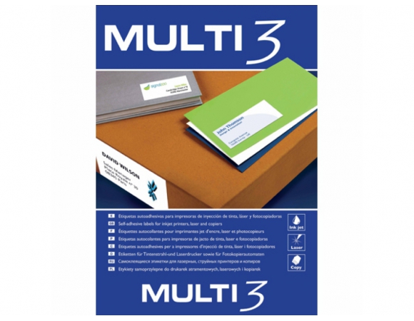 ΕΤΙΚΕΤΕΣ ΛΕΥΚΕΣ MULTI3 A4 99,1X93,1 100 Φύλλα