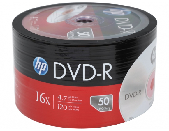 DVD-R HP 16x 4,7GB Pack 50
