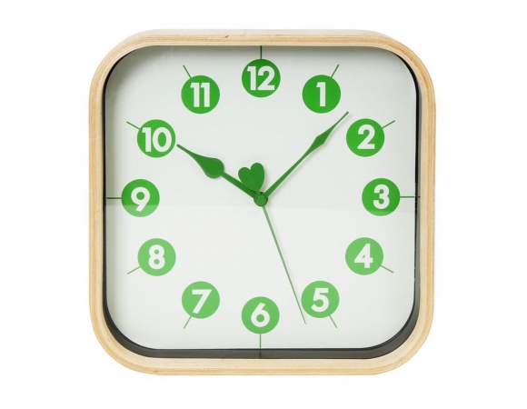 Wall Clock Platinet Morning  Green