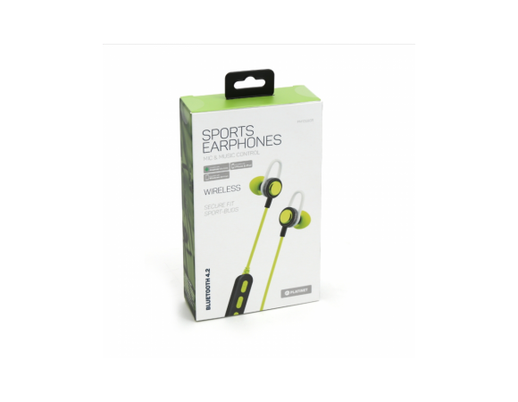 Earphones Platinet Sports Green