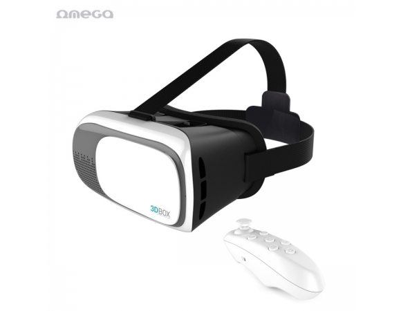 Γυαλιά 3D VR Omega  Εικονικής Πραγματικότητας+Bluetooth Cont. 360° για smartphones