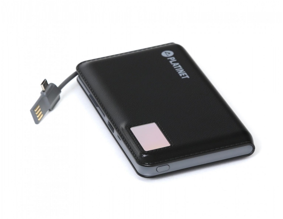 Power Bank Platinet 12000 mAh + Micro USB Cable 3.0 Black