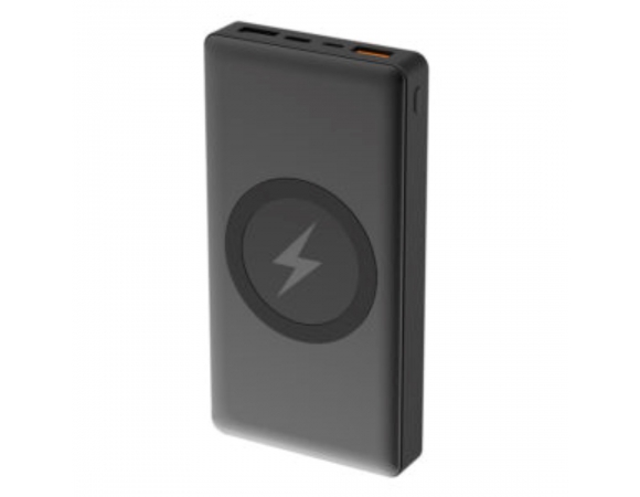 Power Bank Platinet 10000mAh polymer DUAL INPUT Wireless Charging QI Black