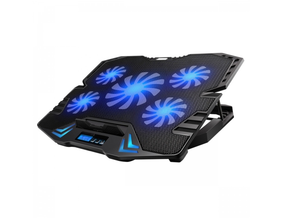 Cooler Pad Omega LCD Screen Black-Blue Light
