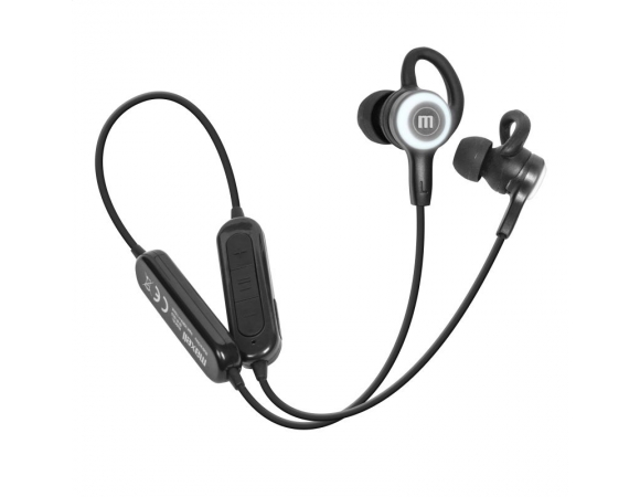 Earphones Maxell Bluetooth EB-BT Halo LED Ring Black