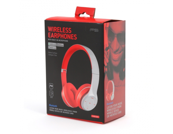 Headphones Οmega Wireless Bluetooth Grey (FH0915GR)