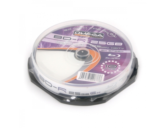 Omega BD-R 1-6x 25GB Printable Full Face (Τεμάχιο 1)