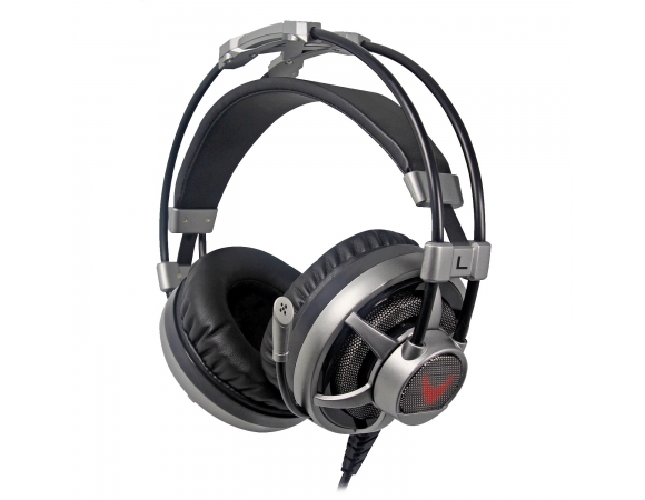 OMEGA VARR HEADSET HI-FI STEREO MIC OVH4060 LED VIBRATION GRAY [44409]