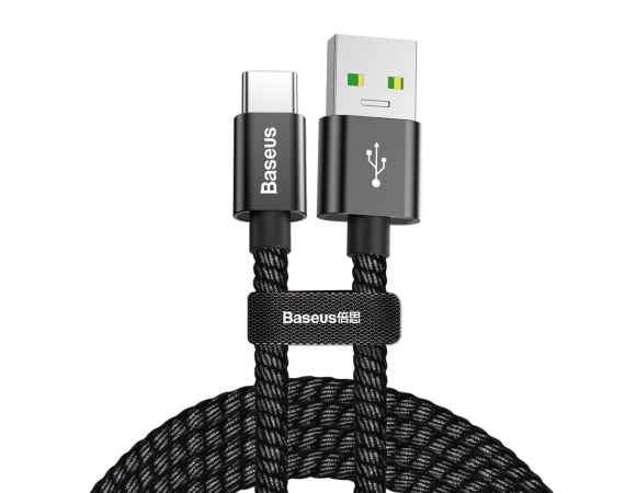 USB Cable Baseus Double Fast For Type-C 5A Black