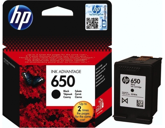 Μελάνι HP 650 Black (CZ101AE) 360pgs
