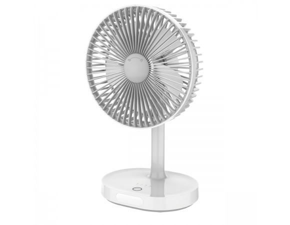 Desk Fan Platinet Rechargeable 3000 mAh 3 Steps White/Grey