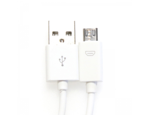 USB Cable Omega PVC Micro-USB & Data Poly Cable 1m White