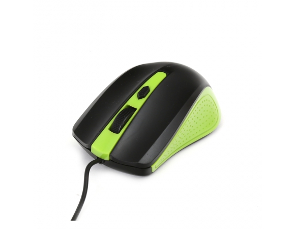 Mouse Omega OM-05G 1000 DPI Black/Green