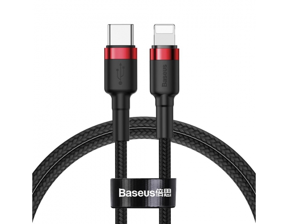Type-C Cable Baseus Lightning Cafule 18W 1m Red-Black