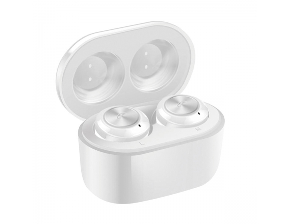Earphones Platinet Bluetooth Sport + Charging Station White