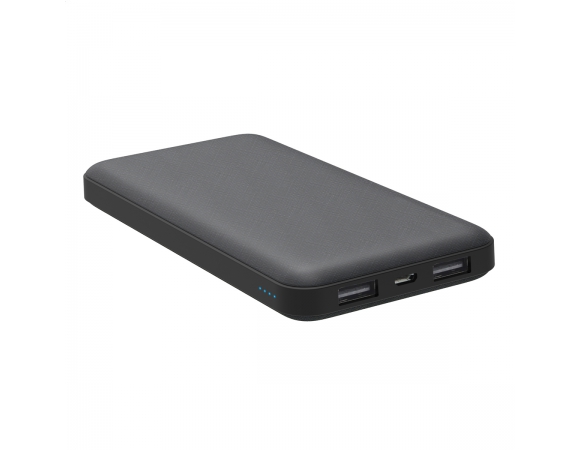 Power Bank Platinet 10000mAh 2x USB 5V 1A & 2.1A  Polymer Alu Black
