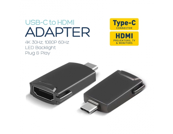 Multimedia Adapter Platinet Type-C to HDMI  4K 30Hz