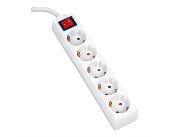 Πολύμπριζο Omega 5 Sockets 16A 1,5m White