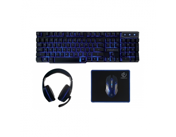 Gaming 4in1 Set Rebeltec Mouse/Mousepad/Headset/Keyboard  Sherman