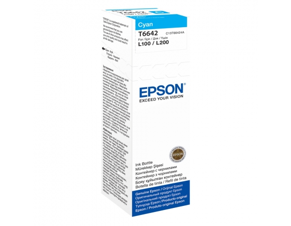 Epson 664 Μελάνι Εκτυπωτή InkJet Κυανό (C13T66424A)