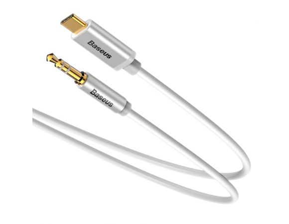 Audio Cable Baseus Mini Jack Yiven Type-C 1,2m White