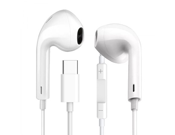 Earphones Platinet USB-C White