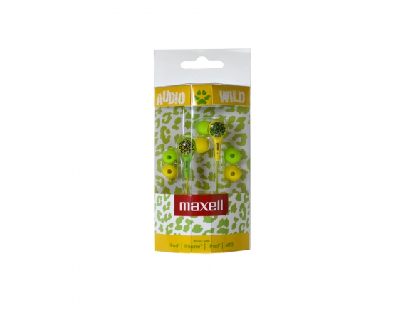 Maxell Audio Wild in-ear Handsfree Green/Yellow