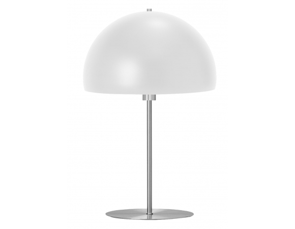 Table Lamp Platinet E27 25W Metal Round Shade 1,5m Cable White