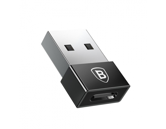 Adapter Baseus Exquisite USB-A to USB-C Black