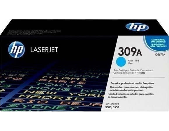 HP 309A Toner Laser Εκτυπωτή Κυανό 4000 Σελίδων (Q2671A)