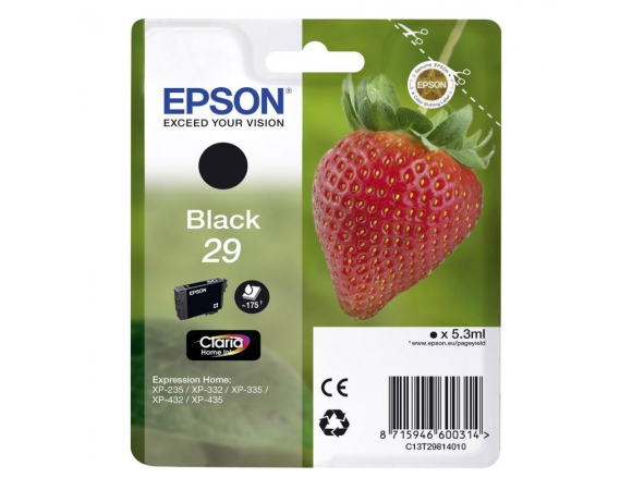 Μελάνι Epson 29 Black (C13T29814012)