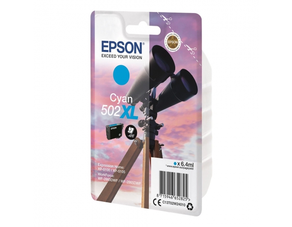 Μελάνι Epson 502XL Cyan (C13T02W24010)