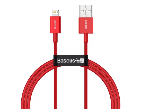 USB Cable Baseus Lighting 1m 2,4A Red
