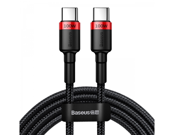 Type-C Cable Baseus Cafule PD Type-C 100W 5A 2m Black-Red