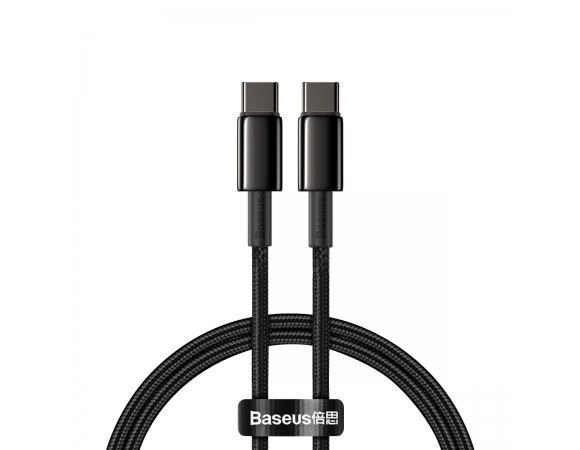 Type-C Cable Baseus Tungsten PD Type-C 100W 1m Black