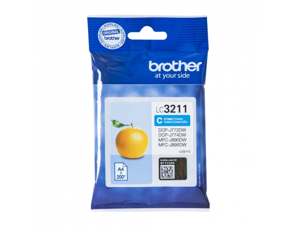 Μελάνι Brother LC-3211C Cyan