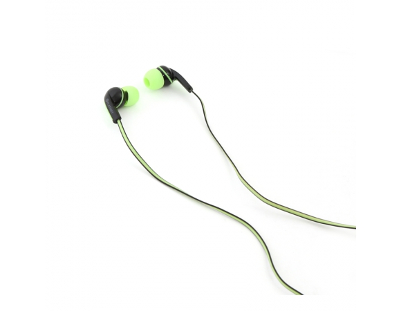 Sport Earphones Platinet with Mic Green