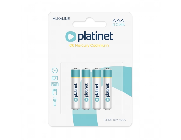Battery Platinet AAA LR03 4pcs Blister