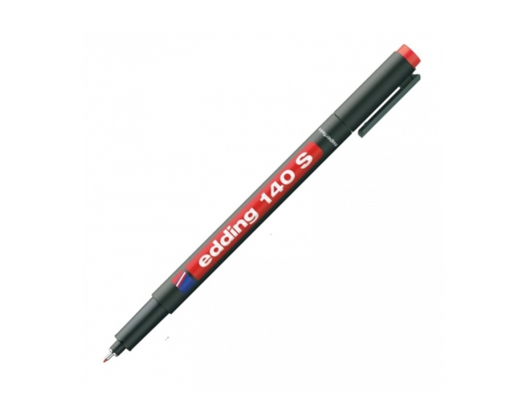 Ανεξίτηλος Μαρκαδόρος Edding Super Fine 140S 0.3mm Κόκκινο