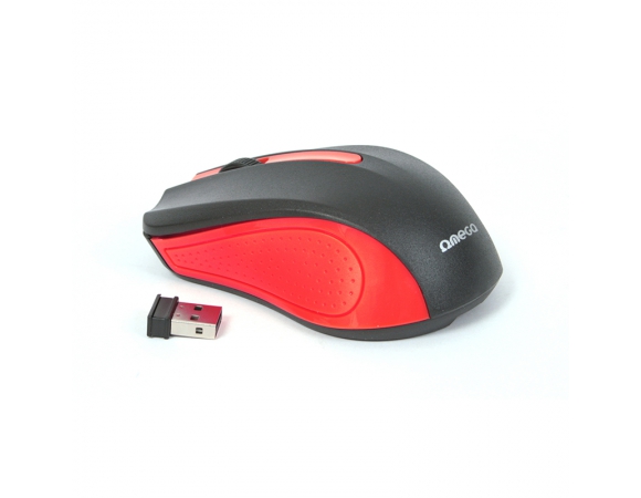 Mouse Omega OM-419 Wireless 2,4 GHz 1000 DPI Black/Red