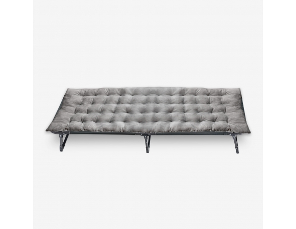 Camping Set Platinet Dark-Green Bed 185X65X30 cm + Grey Matress 190X68X6 cm