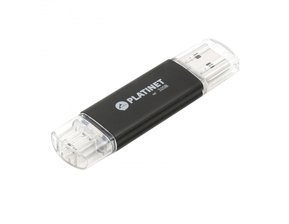 Flash Drive Platinet USB 2.0 AX-Depo + Micro USB 64GB Black
