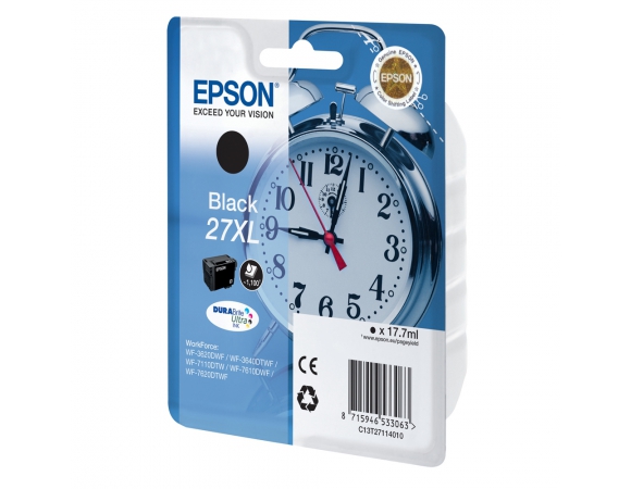 Μελάνι Epson 27XL Black (C13T27114012)