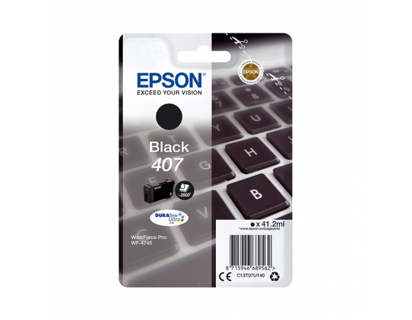 Μελάνι Epson 407 Black (C13T07U140)