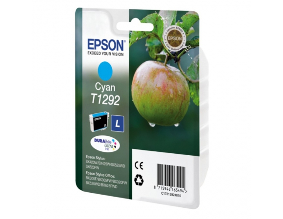 Μελάνι Epson T1292 Cyan (C13T12924012)