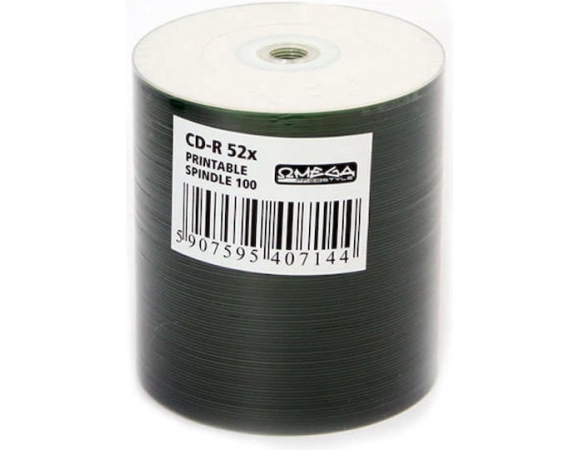 Omega Freestyle Εγγράψιμα CD-R 52x Printable 700MB Cake Box 100τμχ